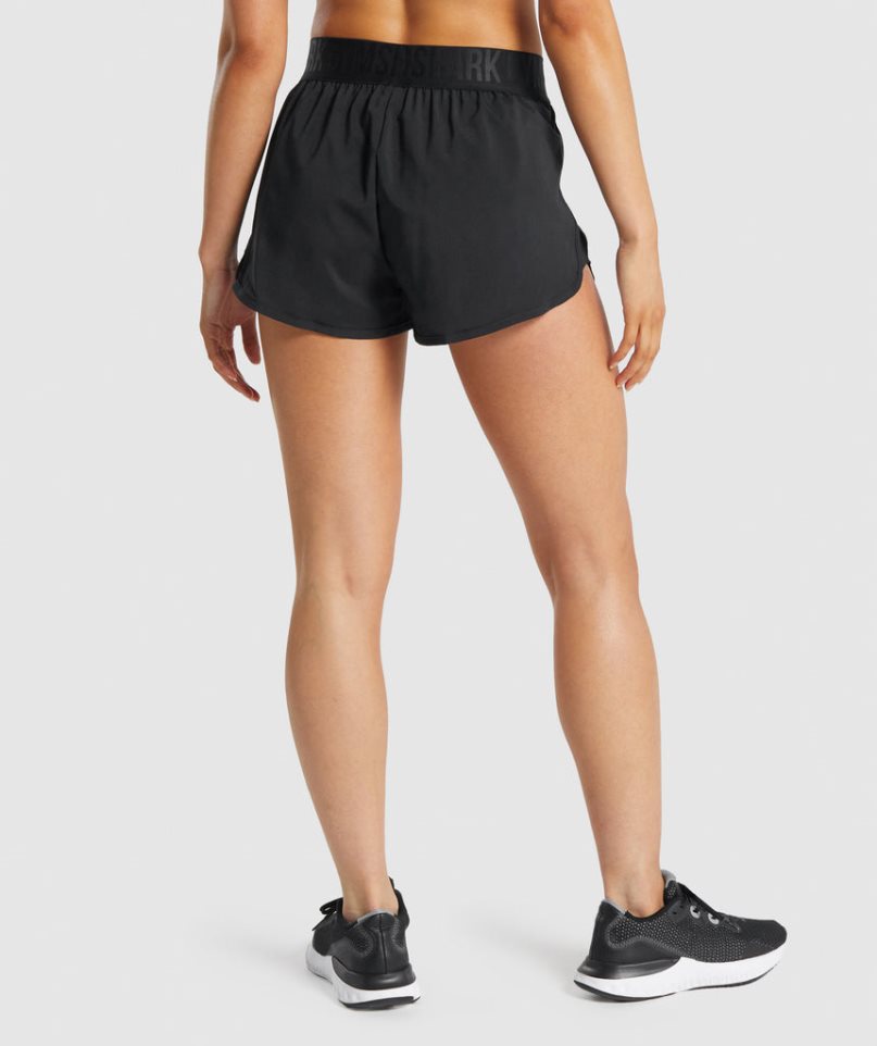 Women's Gymshark Training Loose Fit Shorts Black | CA 0N16D5